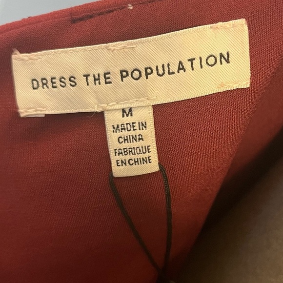 Dress the Population Kady Dress in Merlot NWT Size Medium - Picture 4 of 7